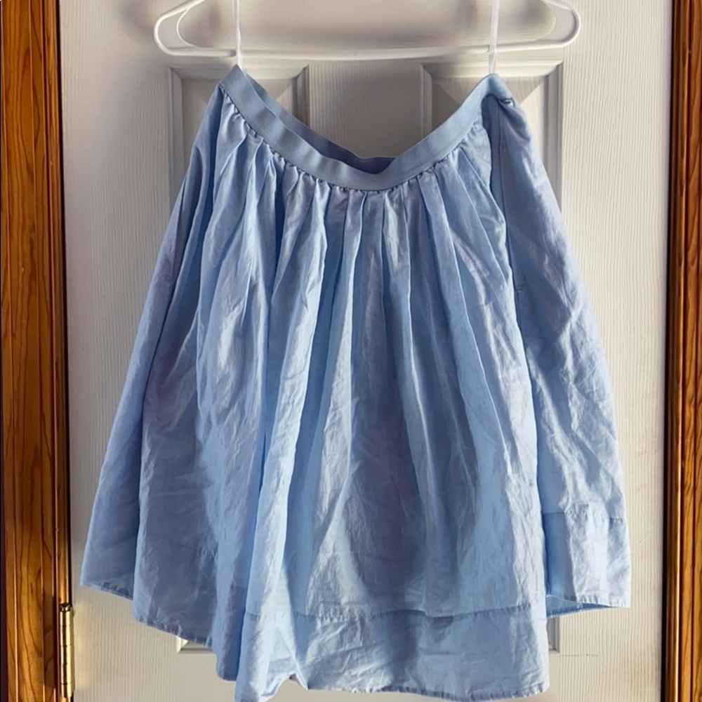 Powder blue skirt with pockets